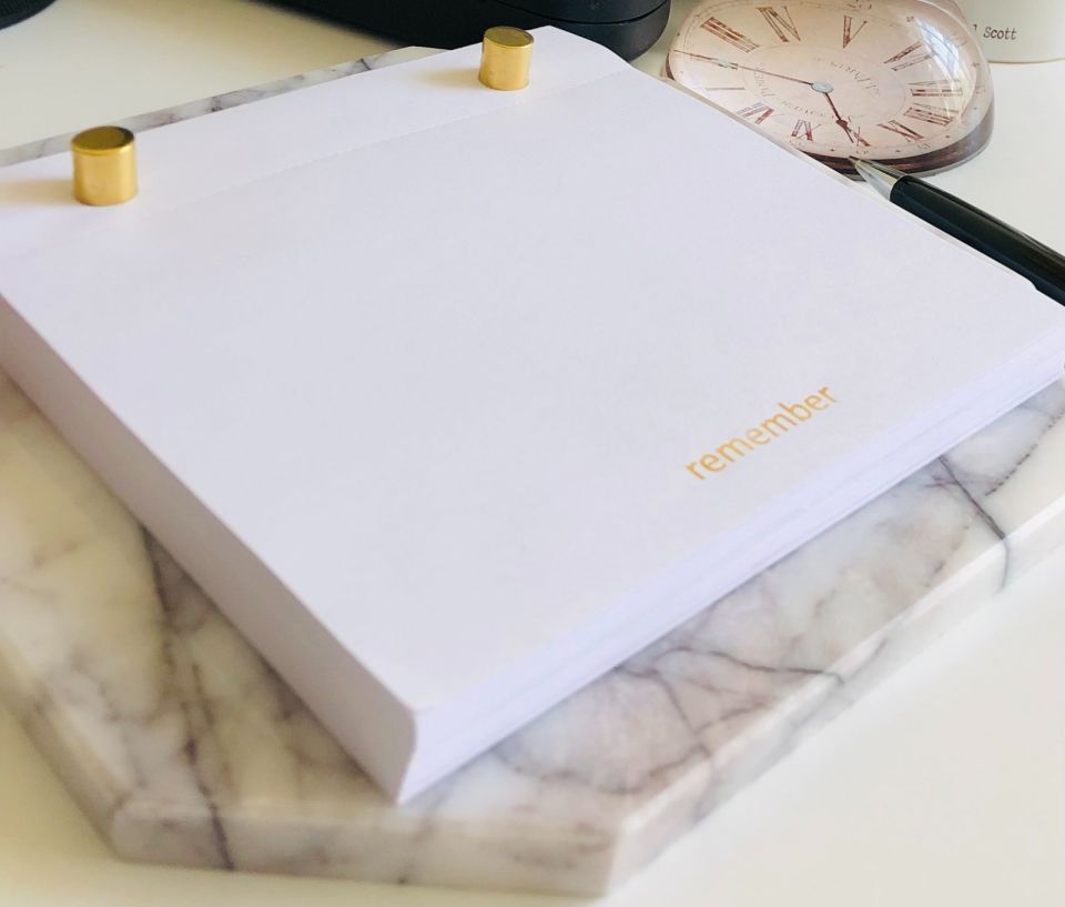 Tasarım Masaüstü Mermer Notepad