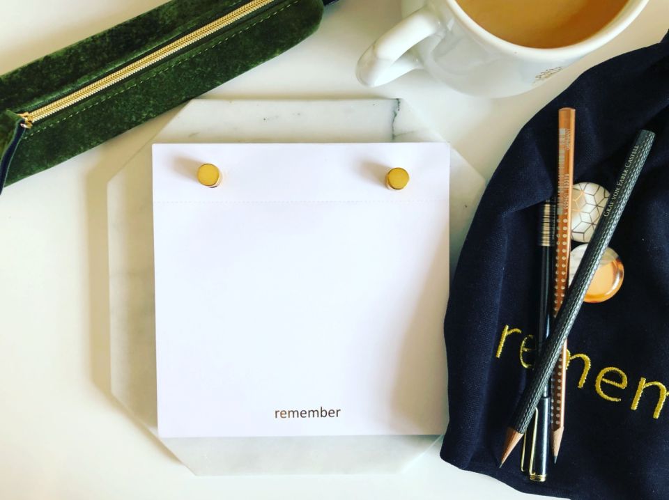 Tasarım Masaüstü Mermer Notepad