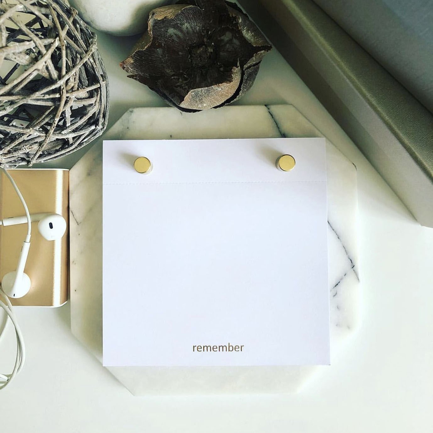Tasarım Masaüstü Mermer Notepad