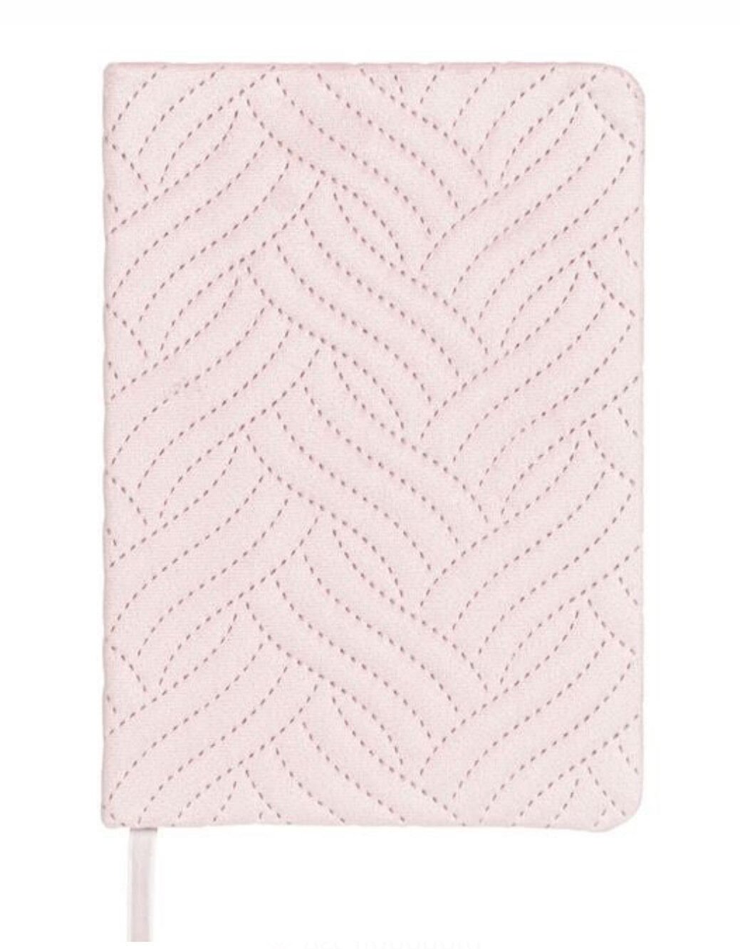 Pudra Kadife Dokulu Defter
